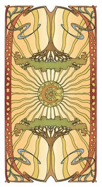 Tarot Decks Golden Art Nouveau Tarot Deck by Giulia F. Massaglia