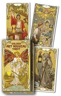 Golden Art Nouveau Tarot Deck by Giulia F. Massaglia
