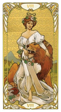 Tarot Decks Golden Art Nouveau Tarot Deck by Giulia F. Massaglia