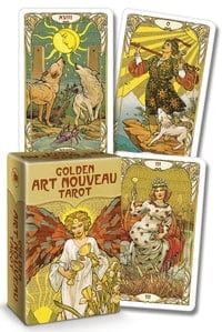 Tarot Decks Golden Art Nouveau Tarot | Mini | by Giulia F. Massaglia