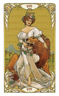 Tarot Decks Golden Art Nouveau Tarot | Mini | by Giulia F. Massaglia