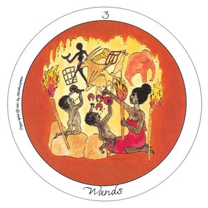 Tarot Decks Mini Motherpeace Round Tarot Deck & Book Set by Karen Vogel and Vicki Noble