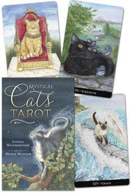 Tarot Decks Mystic Cats Tarot Book and Deck by Weatherstone & Muller