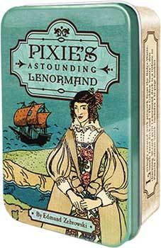 Pixie's Astounding Lenormand Tarot Deck Tin by Edward Zebrowski
