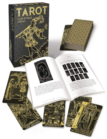 Tarot Gold & Black Edition by Arthur Edward Waite, Pamela Colman Smith, Mary K. Greer