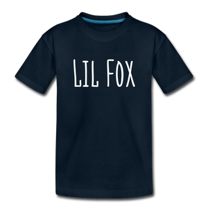 Toddler Premium Organic T-Shirt | Spreadshirt 1370 deep navy / Youth 2T Lil Fox Toddler Premium Organic T-Shirt