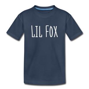 Toddler Premium Organic T-Shirt | Spreadshirt 1370 navy / Youth 2T Lil Fox Toddler Premium Organic T-Shirt