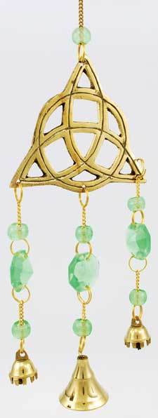 Brass Triquetra wind chime